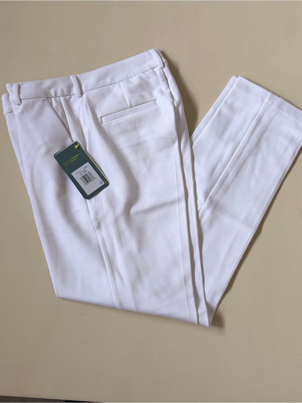 Lysse’ white high waist classic pants  NWT